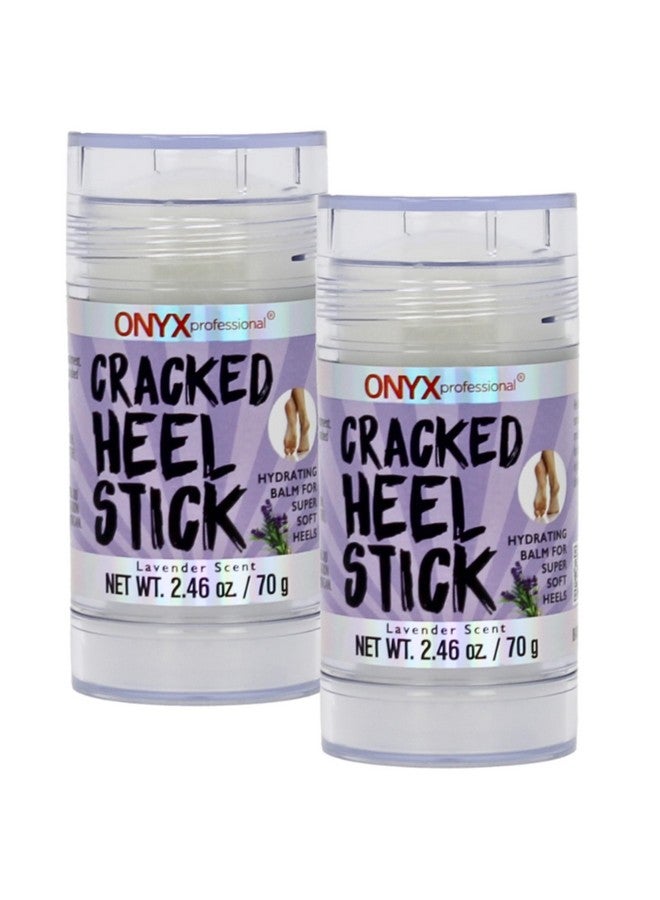 Cracked Heel Repair Balm Stick (2 Pack) Dry Cracked Feet Treatment Moisturizing Heel Balm Rolls On So No Mess Like Foot Cream Or Foot Lotion Rescues Cracked Feet Lavender Scent