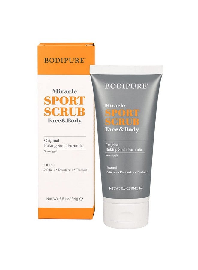 Miracle (Sport) Face & Body Scrub For Multipurpose Moisturizing And Exfoliating Scrub For Face And Body To Smooth And Hydrate Skin For Sensitive Skin 6.5 Ounce