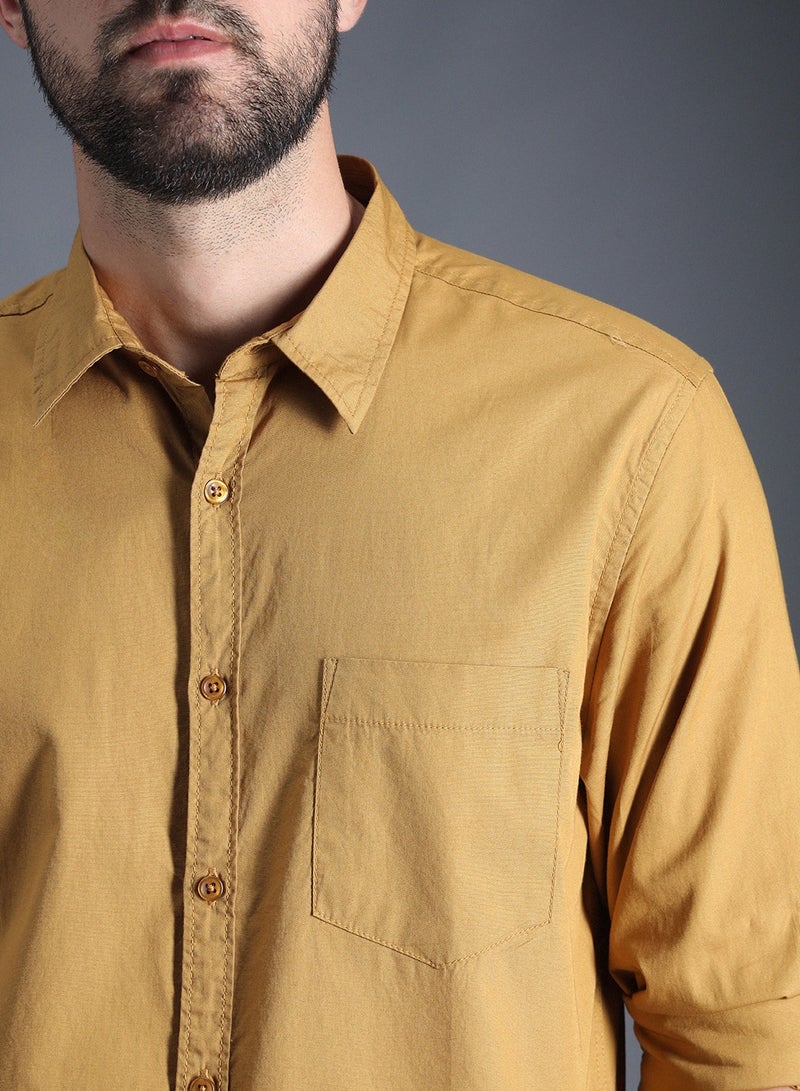 Men Khaki Shirts