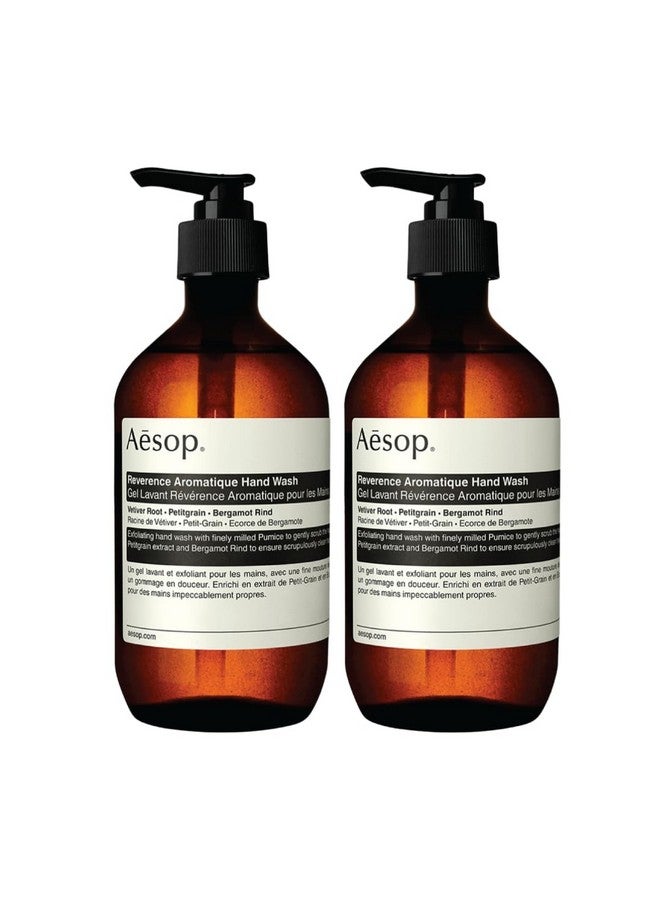 Reverence Aromatique Foaming Hand Wash 500Ml/16.9 Oz Paraben Crueltyfree & Vegan (2 Pack)