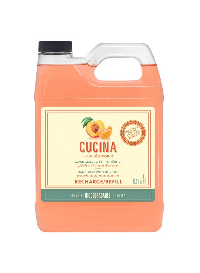Fruits & Passion Cucina Peach Mandarin Hand Soap 1Litre Refill