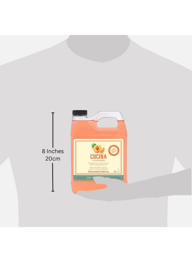 Fruits & Passion Cucina Peach Mandarin Hand Soap 1Litre Refill
