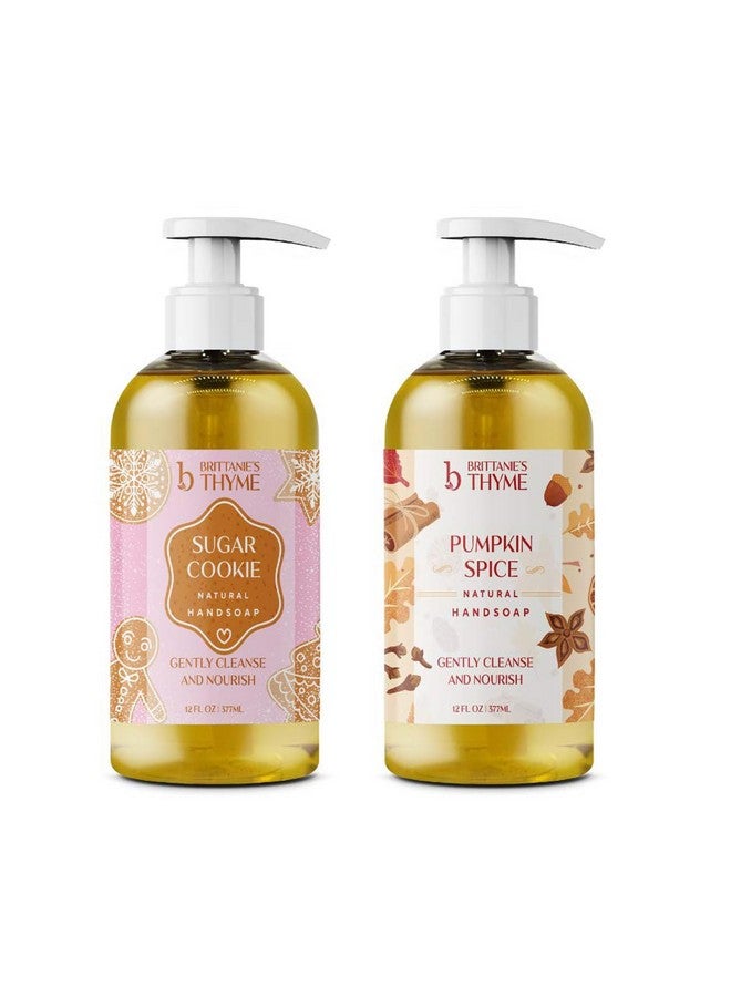Fall Natural Olive Oil Liquid Hand Soap Vitamin E To Replenish Moisture And Nourish Skin (Pumpkin Spice/Sugar Cookie)