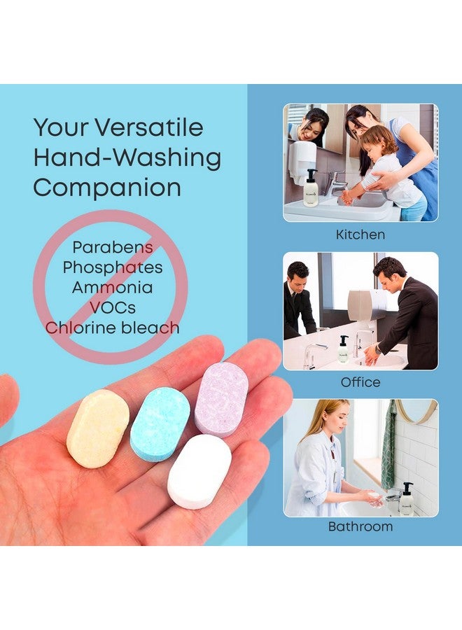 Foaming Hand Soap Tablet Refill 6 Pack Ecofriendly Gentle Cleansing Foaming Tablets Zero Waste Cleaning Effective Cleaning Justaddwater (Sweet Orange)