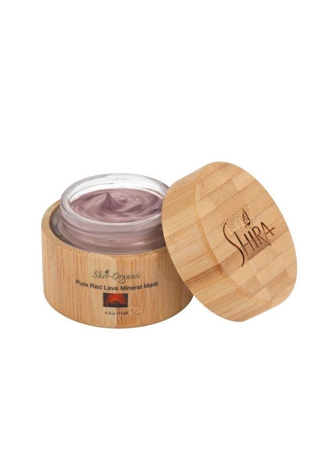Shirorganic Red Lava Mineral Face Mask Oilabsorbing Treatment Mask Natural Source Enzymes For Acne Prone & Congested Skin (15Ml)