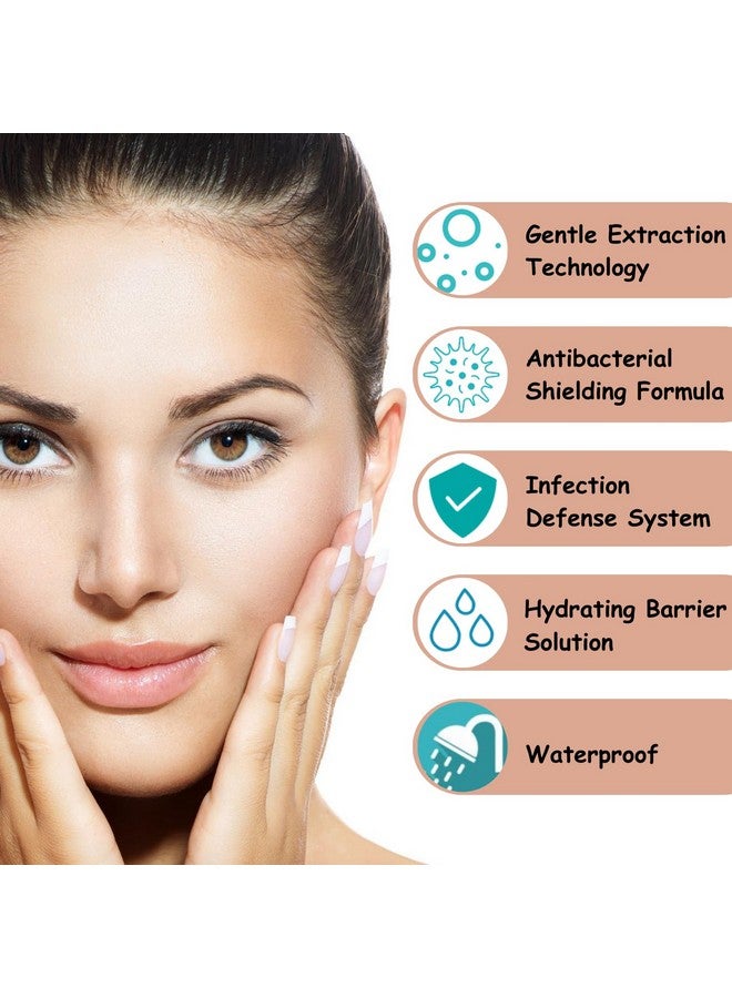 Advanced Acne Pimple Patch Pro For Overnight Healing Hydrocolloid Bandage Effective Gentle & Natural Treatment Acne Patch Fastacting (48 Counts + 2 Chin & 2 Nose Patches)