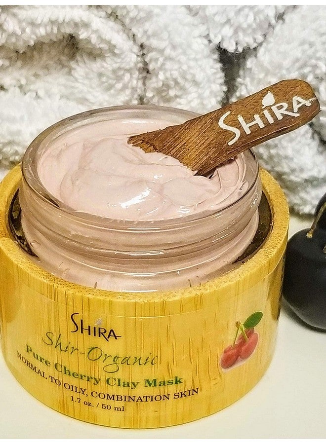 Shirorganic Pure Cherry Clay Face Mask(15Ml) Rich In Vitamin C Helps Clarify Heal And Prevent Blemishes Oil Control & Large Pore