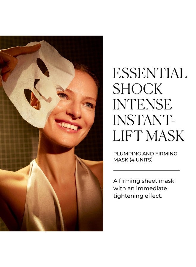 Essential Shock Intense Instantlift Mask Firming Sheet Mask Hydrates Firms & Plumps For All Skin Types 4 Units