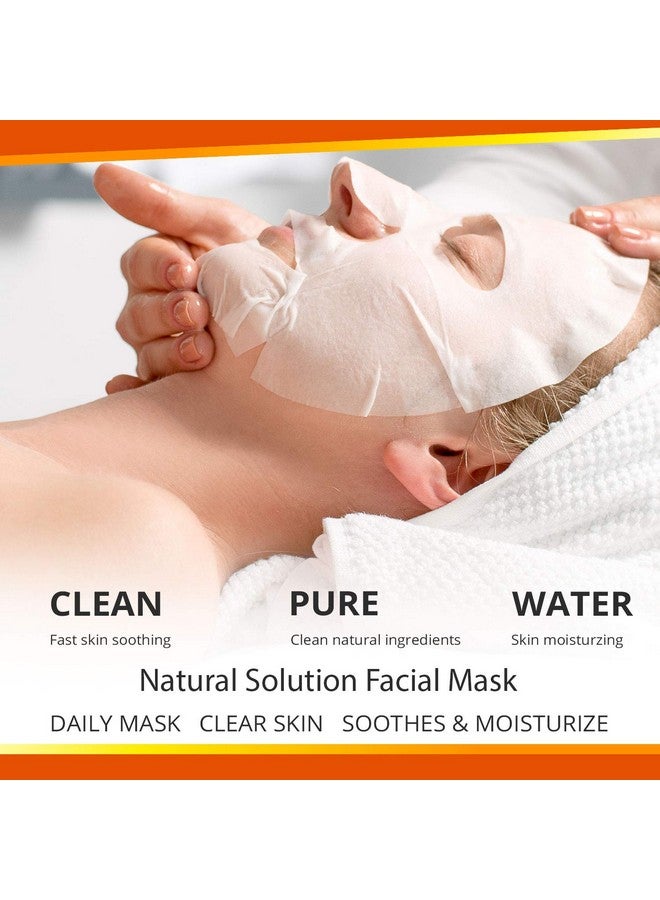 Cooling Luster Silk Facial Mask With Aloe & Tea Treedeep Pore Cleansing Face Maskinstant Brightening And Hydrating 10 Pk