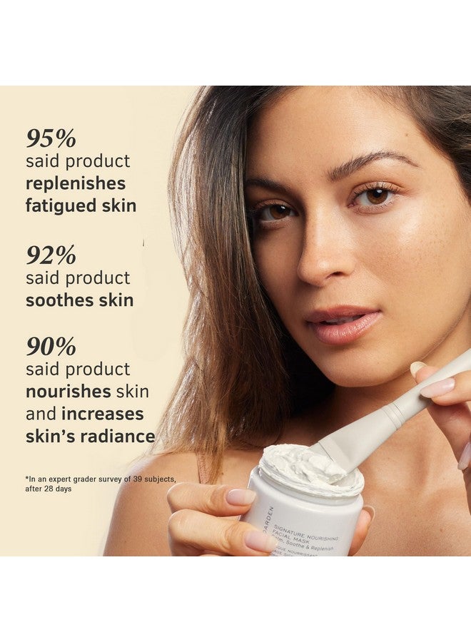 Skincare Signature Nourishing Facial Mask A Nourishing Bentonite Clay Mask For Soothing Face Redness And Irritation With Colloidal Oatmeal And Squalane 2.1 Fl Oz