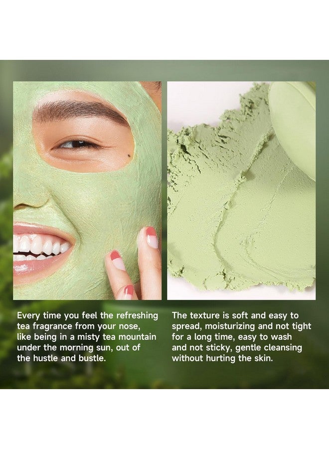 Green Tea Oil Control Mask Stick Green Tea Tx Oil Control Deep Cleanse Pores Mud Mask Stick For Blackheads & Face Moisturizing Improve Blackheads Green Mask Stick For All Skin Types