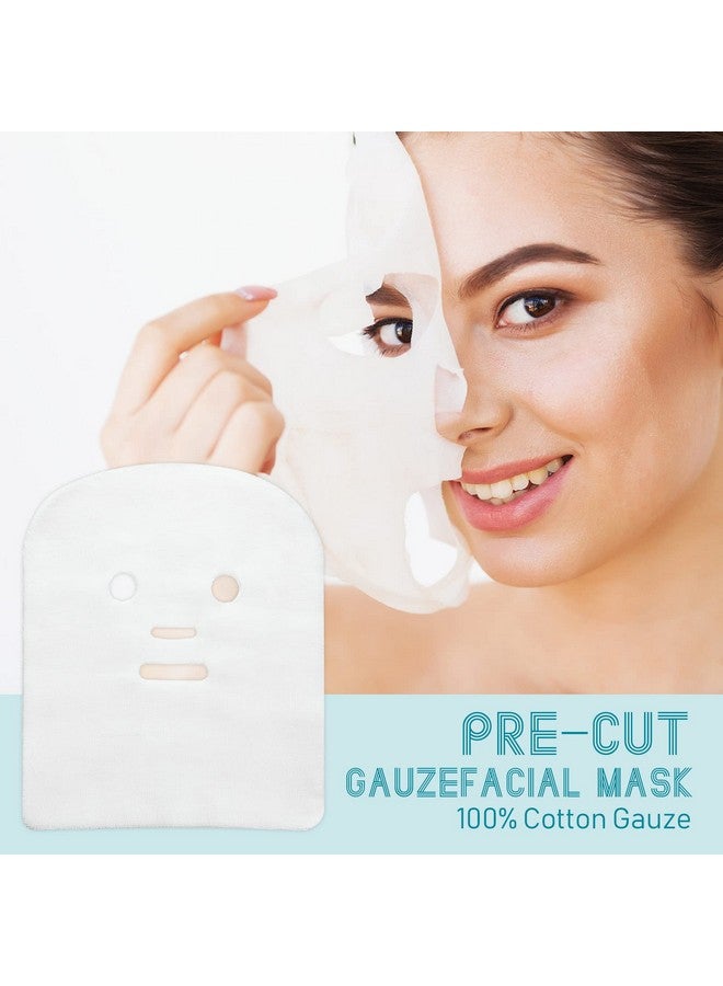 150 Pieces Precut Gauze Facial Cotton Beauty Gauze Skin Care Face For Facial Spahigh Frequency
