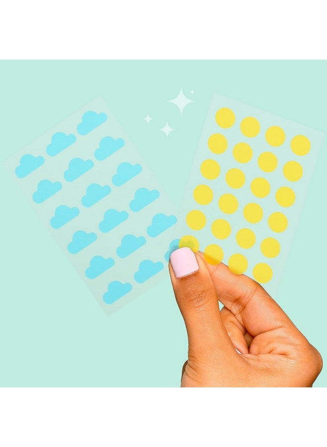 Beauty Rise & Shine Pimple Patches Hydrocolloid Formula For Acne Spots Redness And Oiliness 84 Patches 36 Clouds & 48 Suns Acne Patches Spot Treatment Hydrocolloid Zit Patches