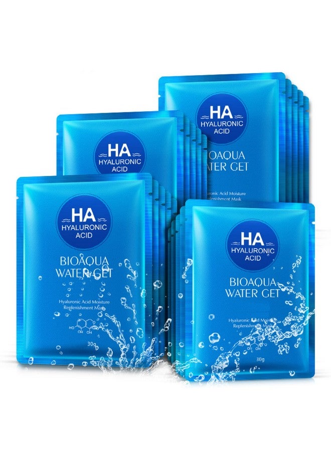 Hyaluronic Acid Moisturizing Replenishment Facial Mask Ha Reduces Acne Deep Cleanse 30G (5 Pack)