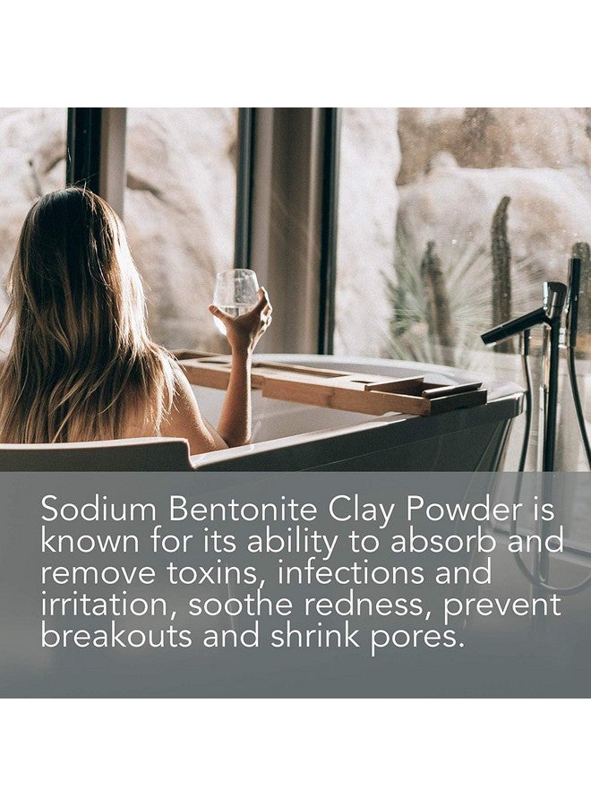 Bentonite Clay Powder For Diy Detox Body & Face Mask Pure Indian Healing Clay For Deep Pore Cleansing And Armpit Detox For Women (8.0 Oz)