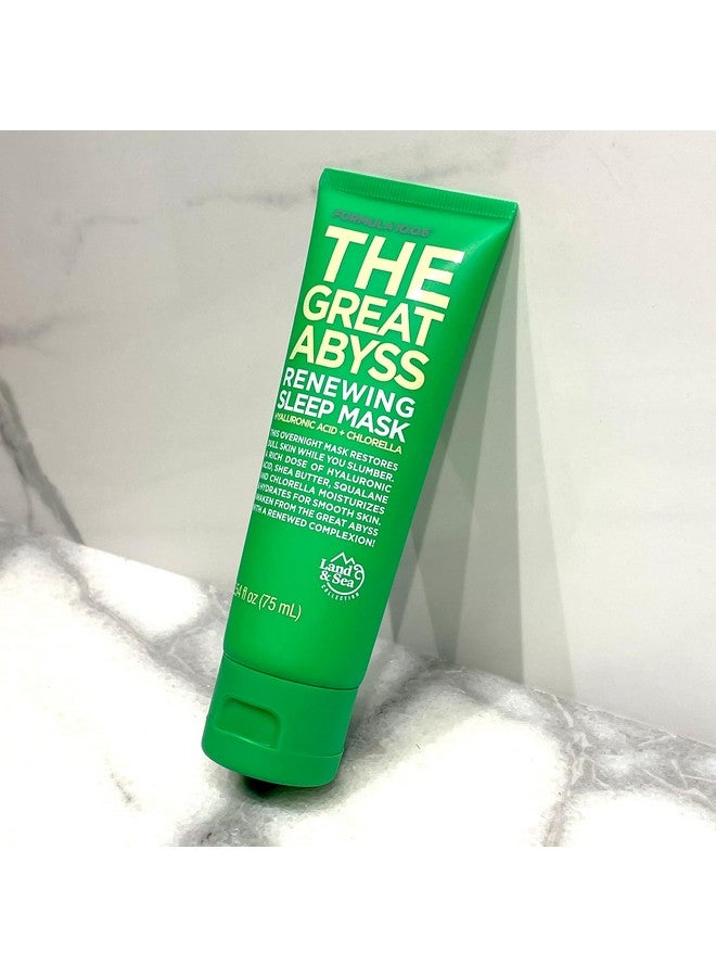 The Great Abyss Renewing Sleep Mask Hyaluronic Acid + Chlorella Moisturizing Skin Treatment Mask