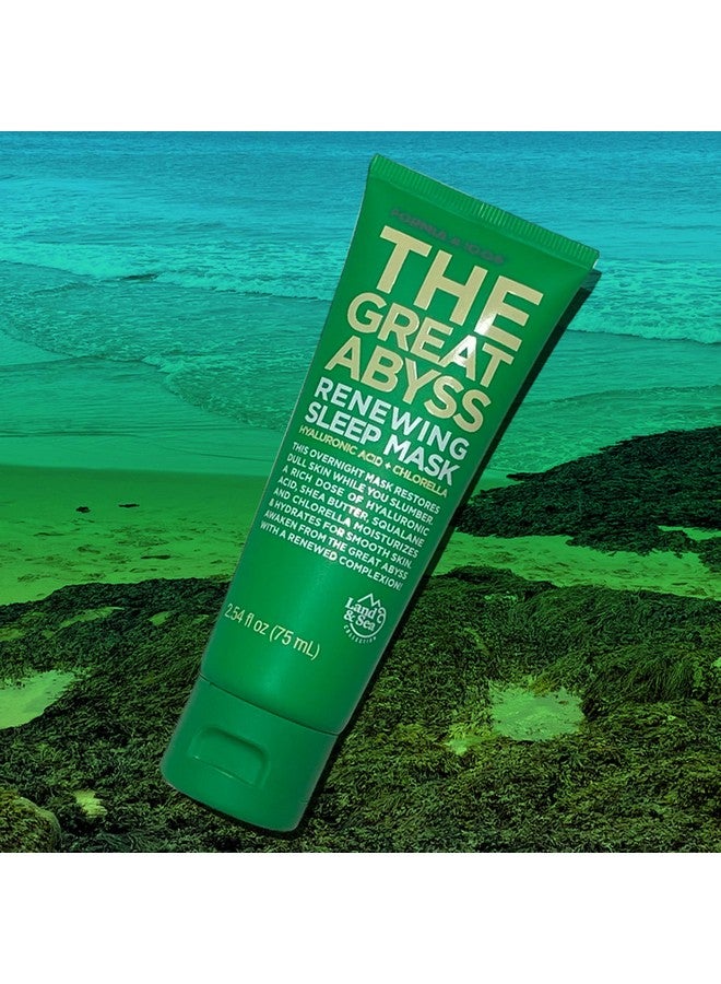 The Great Abyss Renewing Sleep Mask Hyaluronic Acid + Chlorella Moisturizing Skin Treatment Mask