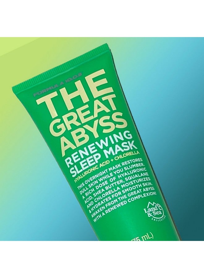 The Great Abyss Renewing Sleep Mask Hyaluronic Acid + Chlorella Moisturizing Skin Treatment Mask