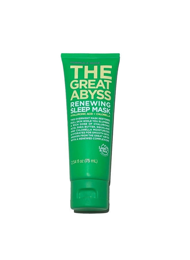 The Great Abyss Renewing Sleep Mask Hyaluronic Acid + Chlorella Moisturizing Skin Treatment Mask