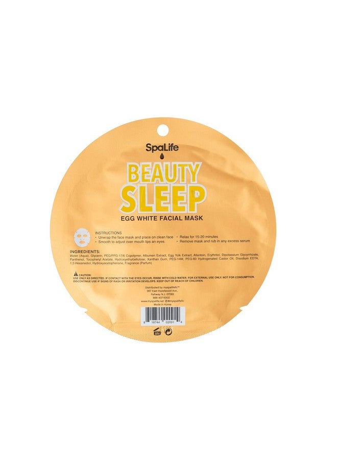 Beauty Sleep Overnight Egg White Facial Mask 10 Count