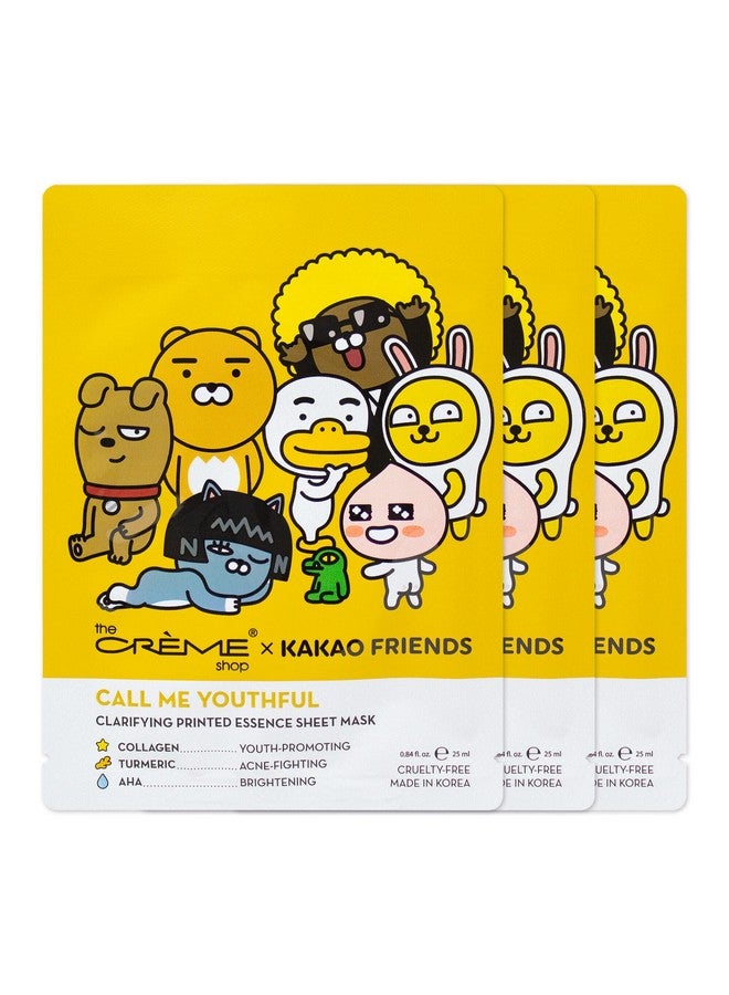 Call Me Youthful Printed Essence Sheet Mask (3 Pack)