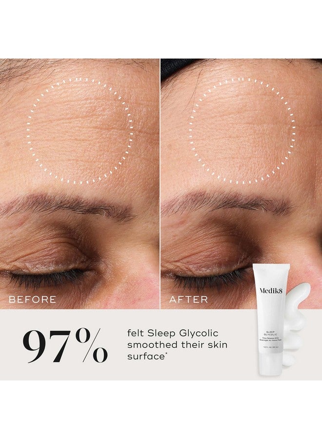 Sleep Glycolic Exfoliating Glycolic Acid At Home Face Peel Overnight Aha Antiaging Skin Treatment Glycerin And Korean Clover 1.0 Oz