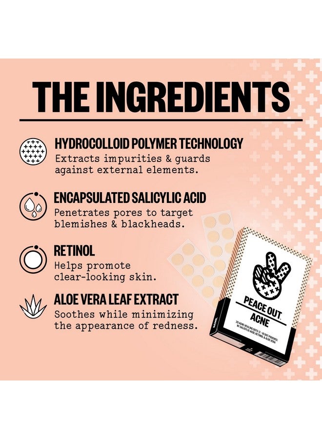 Skincare Acne Dots Hydrocolloid Pimple Patches Help Clear Blemishes Overnight Fast Acting Antiacne Solution (10 Dots)