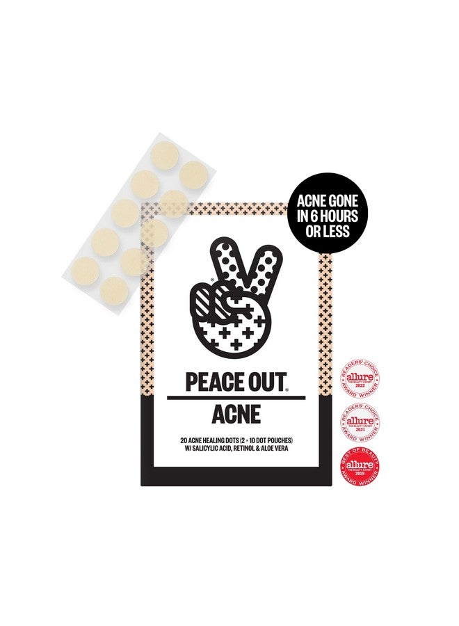 Skincare Acne Dots Hydrocolloid Pimple Patches Help Clear Blemishes Overnight Fast Acting Antiacne Solution (10 Dots)
