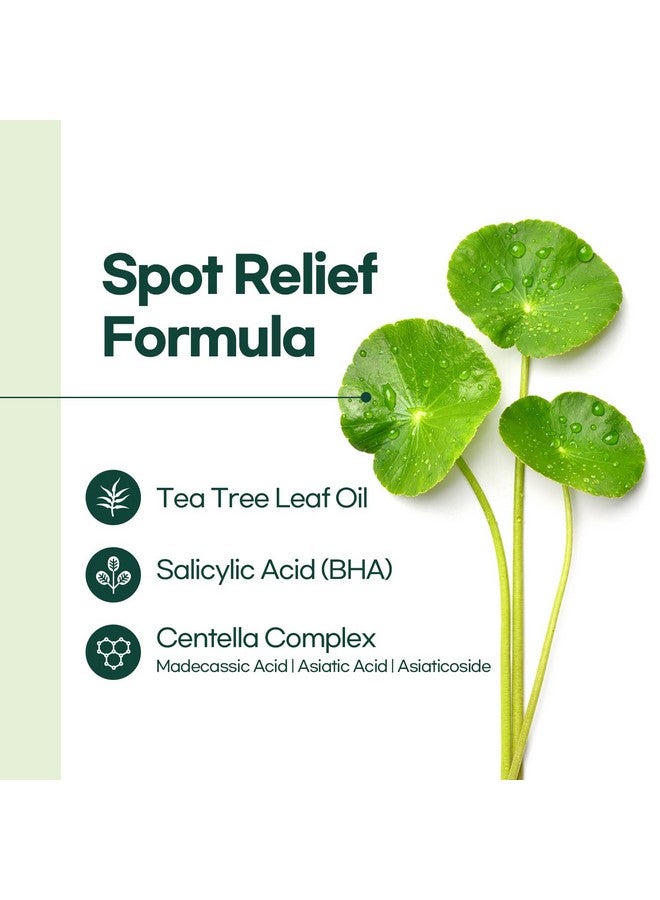 Centella Clearing Spot Patch 115 Dots (5 Sheets) Invisible Hydrocolloid Spot Relief Patches For Acne Cover Blemishes Pimples With Tea Tree Oil Salicylic Acid Spot Patch 2 Sized