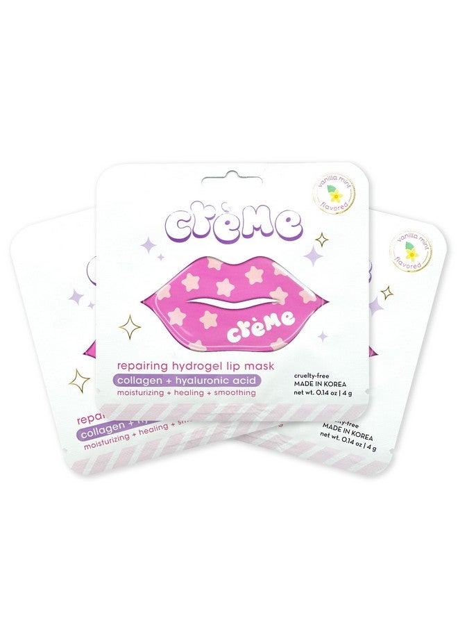 Boba Bears Repairing Hydrogel Lip Mask Lip Masks For Dry Lips Hydrating Lip Mask Lip Patches For Wrinkles Collagen & Hyaluronic Acid