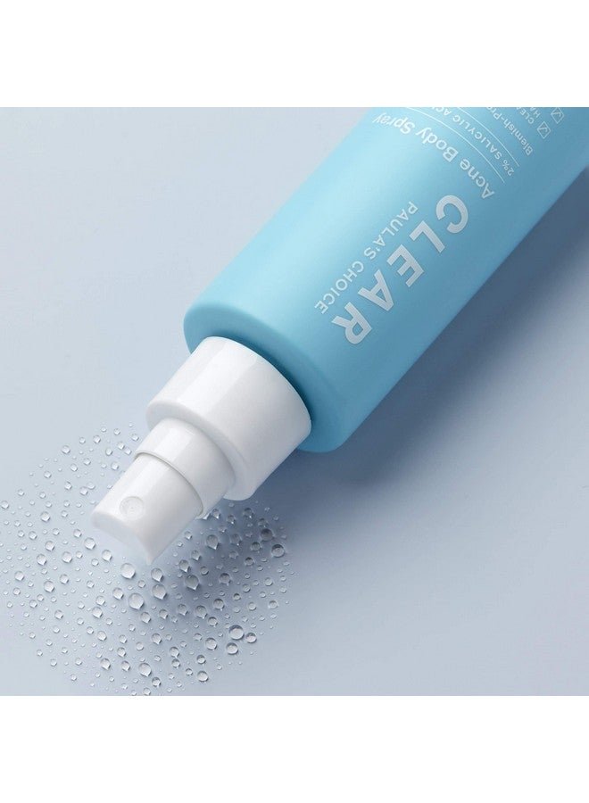 Clear Back & Body Exfoliating Acne Spray 2% Bha (Salicylic Acid) Treatment For Bacne Blackheads & Blemishes 4 Ounce