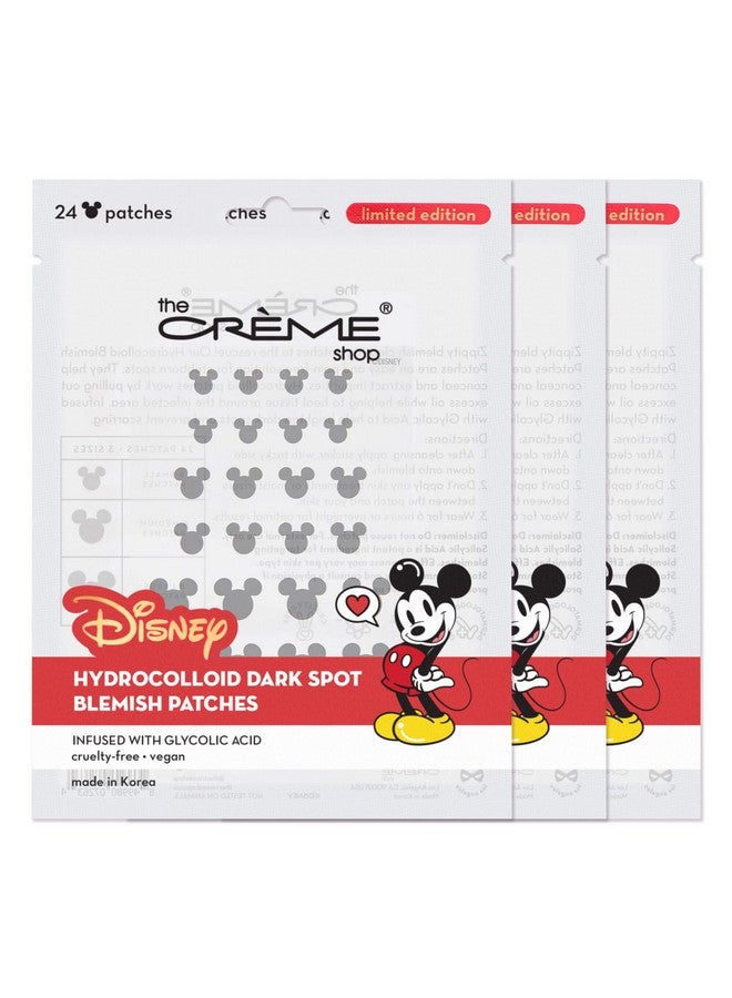 Mickey Mouse Hydrocolloid Acne Patches Infused With Glycolic Acid (3 Pack)