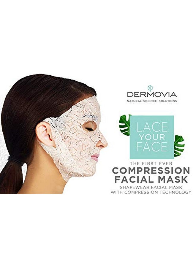 Lace Your Face Patented Compression Facial Mask As Seen On Shark Tank Reusable Biodegradable Cotton Anti Aging Skin Care Rejuvenating Collagen Single