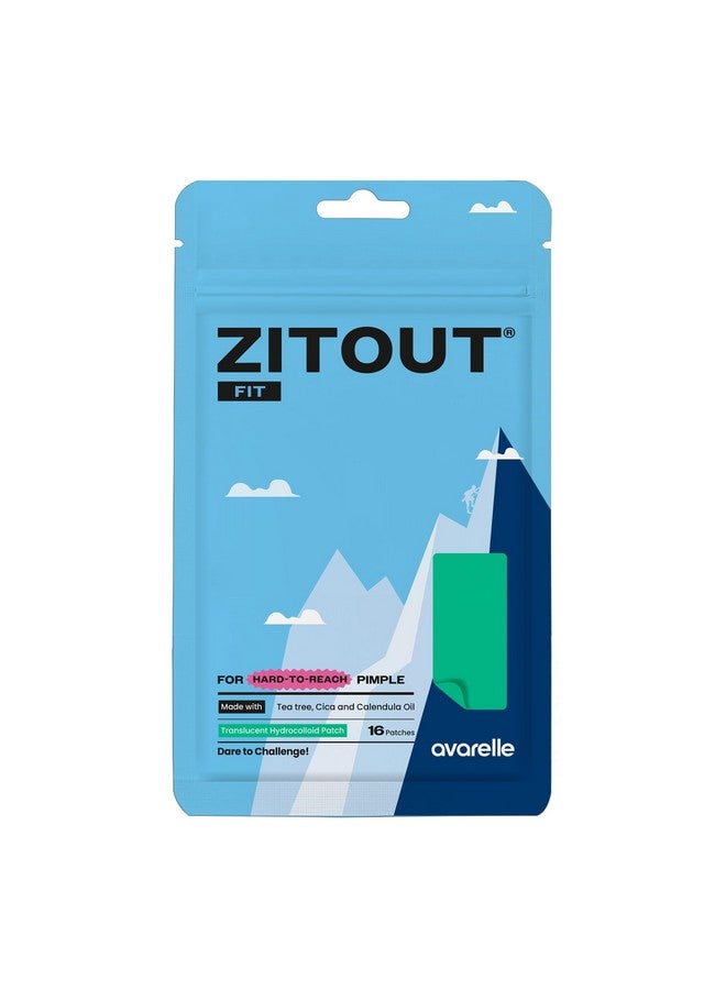 Zitout Fit Large Hydrocolloid Pimple Patches (16 Patches) Vegan Nose Patches For Pores Tea Tree Chin Acne Patches For Face Hydrocolloid Bandages For Acne Fsa & Hsa Acne Treatment