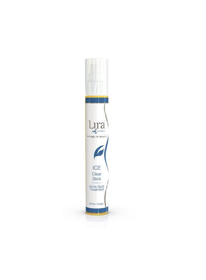 Ice Clear Stick Onthego Acne Spot Treatment Stick Infused With Salicylic Acid & Collagen Peptides Quick Fix Pimple Stick To Combat Breakouts & Reduce Redness 0.5 Fl Oz