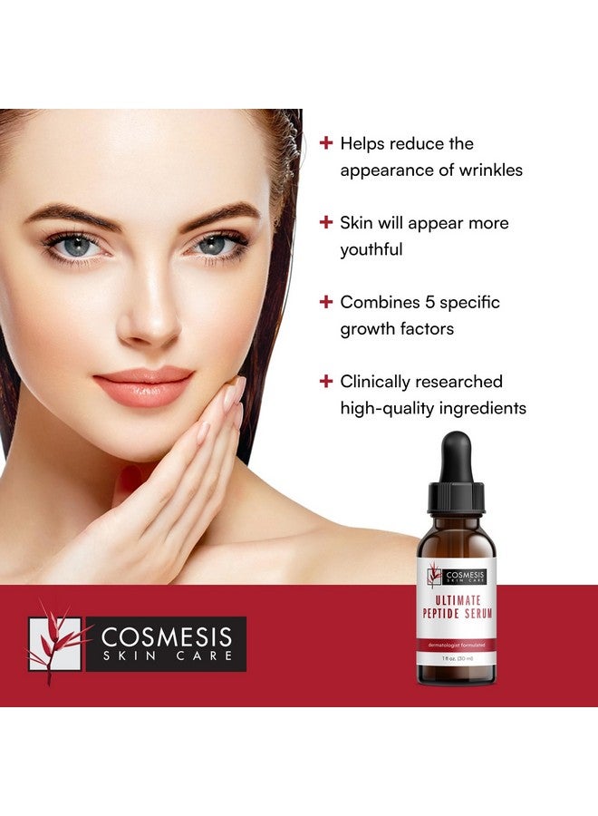 Ultimate Peptide Serum Reduce Wrinkles & Renew Skin With Sea Fennel & Date Palm Extracts Clinically Proven Growth Factors Cosmesis