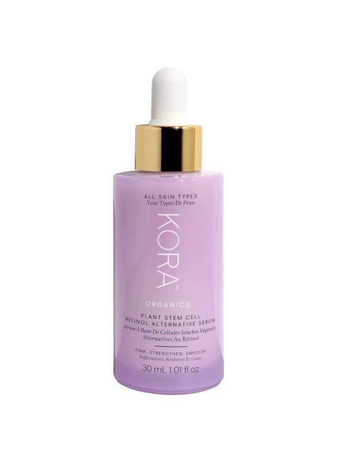 Plant Stem Cell Retinol Alternative Serum Smooth & Restore Certified Organic Cruelty Free 1.01 Fl Oz