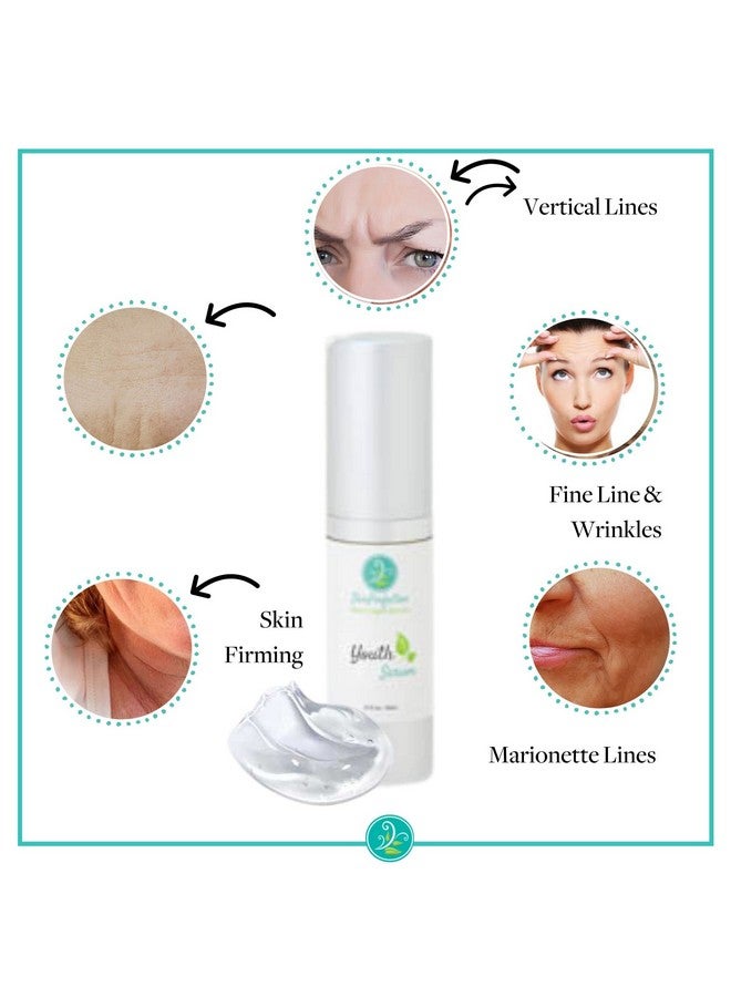Youth Serum Collagen Peptide Booster Antiaging Tightening Treatment Hyaluronic Acid Relistase Matrixyl 3000 Regu Age Syncoll Teprenone Homeostatine Spin Trap Skin Perfection .5 Oz