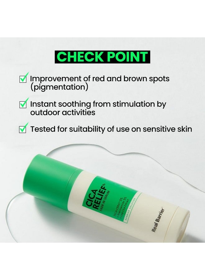 Cica Relief Rx Fade In Serum 50Ml 1.69 Fl. Oz. Calming & Skin Recovery Face Serum Instant Relief From Skin Irritation Moisturizing & Soothing Serum For Sensitive Skin Korean Skincare