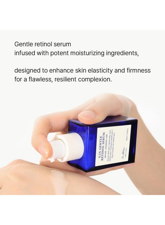 0.1 Gentle Retinol Serum Korean Skincare 1.01Fl.Oz Reduce Wrinkles Fine Lines & Signs Of Aging Gentle Skincare For Day & Night