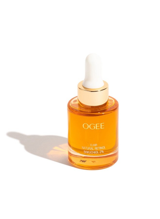Natural Retinol Bakuchiol Serum 2% Elixir Certified Organic Face Serum For Wrinkles And Fine Lines