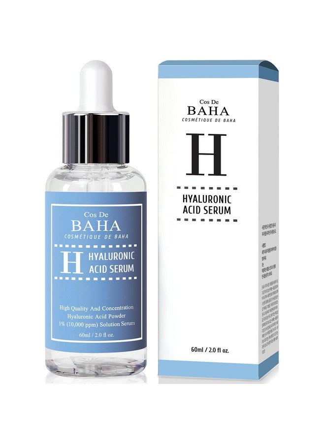 Pure Hyaluronic Acid 1% Powder Serum For Face 10000Ppm Fine Line + Intense Hydration + Facial Moisturizer + Visibly Plumped Skin 2 Fl Oz