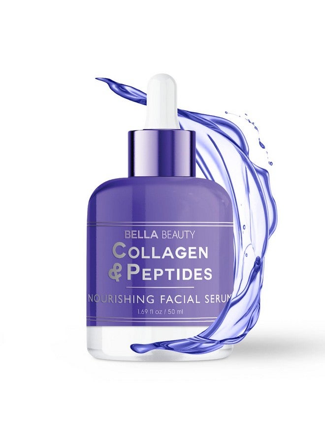 Collagen & Peptides Nourishing Facial Serum Promotes Collagen & Stimulates Skin Repairs & Deeply Hydrates Skin Helping Reduce Fine Lines & Wrinkles Made In Korea 1.69 Fl. Oz