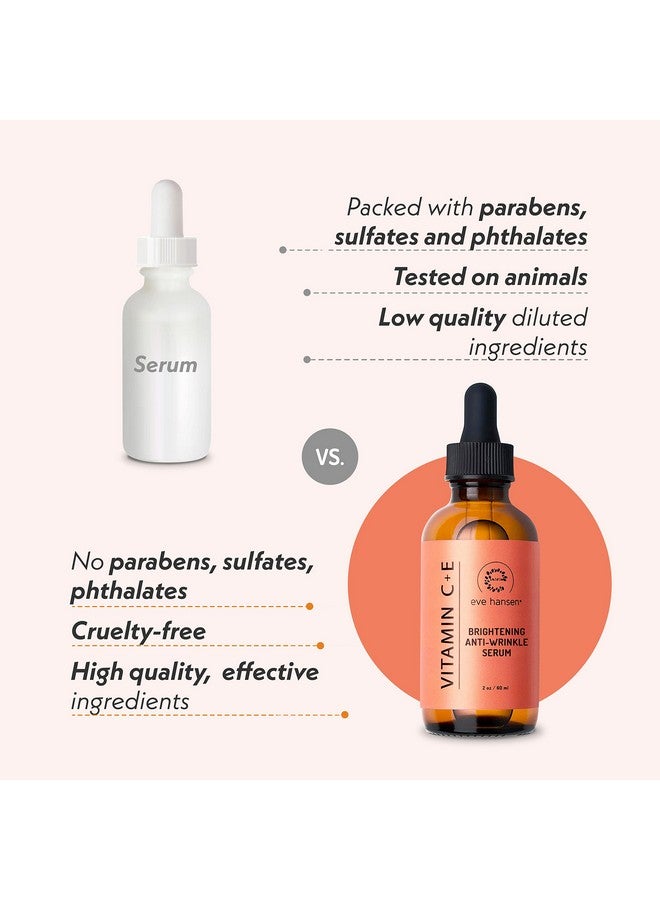 Vitamin C Serum For Face 76% Organic Antioxidant Brightening Facial Serum With Hyaluronic Acid Vitamin E And Aloe Vera Reduce Appearance Of Wrinkles Fine Lines Dark Spots (1 Oz)