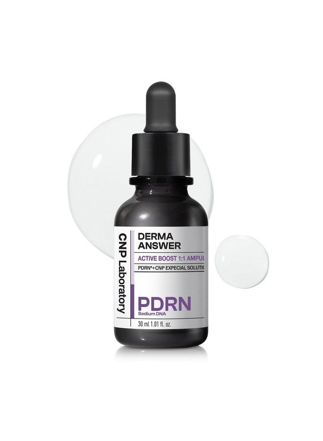 Derma Answer Active Boost Ampule (1.01Fl Oz) Facial Serum For Firming Deep Moisture Elasticity Improvement. Korean Skin Care Ampoule. Pdrn Collagen Niacinamide.