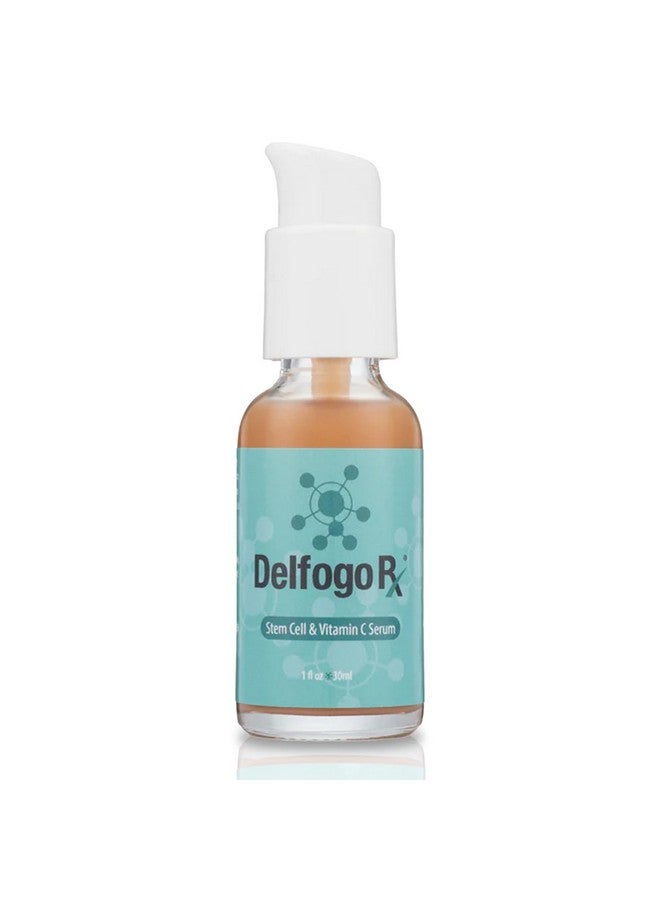 Delfogo Stem Cell & Vitamin C Serum W/Hyaluronic Acid Pure Orange Oil & Chamomile Extract Antiaging Enhanced Face Firming Antiwrinkle Skin Hydration Daily Skincare For Men & Women (1 Pack)