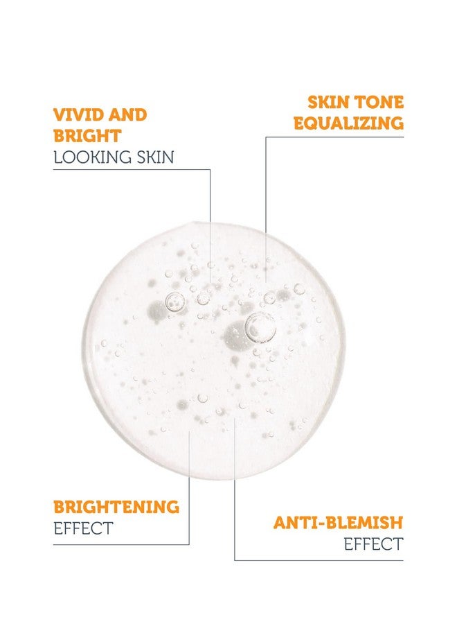 Brightening & Lightening Vitamin C Serum (10% Ascorbic Acid & 0.5% Ferulic Acid) Revitalize & Renew Dull Skin Antiaging Care & Antistress Care Vegan (1 Fl. Oz)