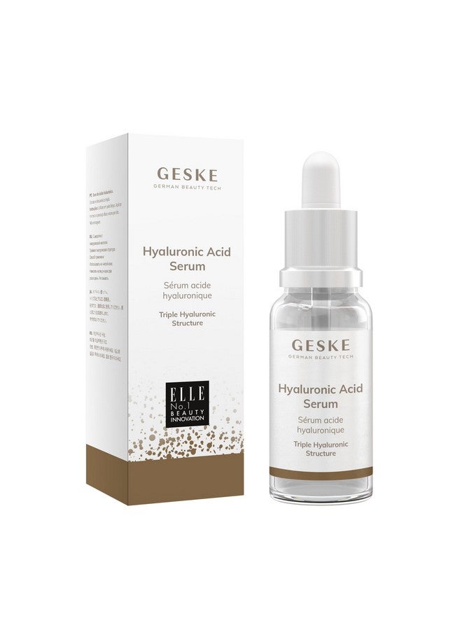 Geske Hyaluronic Acid Serum For Dry Skin Facial Care With Hyaluronic Acid Antiaging Serum Vegan Formula No Animal Testing Complements Geske Smartappguided™ Devices