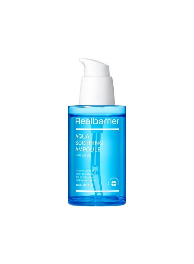 Aqua Soothing Ampoule 1.69 Fl Oz Cooling Soothing Moisturizing Facial Serum For Sensitive Dry Skin Hyalurinic Acid Ceramide Hydrating Face Moisturizer For Dewy Skin Korean Skin Care