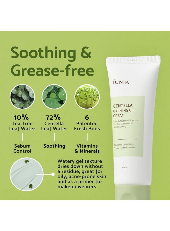 Centella Edition Skincare Set (Cream 2.02 Fl.Oz. & Mini Serum 0.51 Fl.Oz.) Centella Asiatica And Tea Tree Leaf Waters To Soothe Calm Moisturize And Protect The Skin
